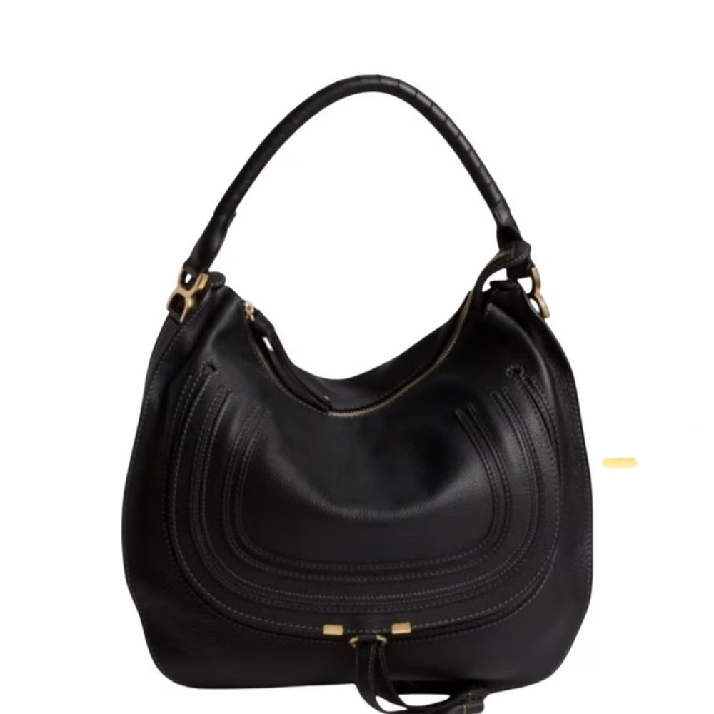Chloe Marcie large hobo black bag
